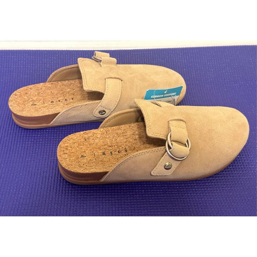 Reef Women's Cushion Vista Serenity Slip-On suede Clog Sz 8, NWT - Picture 9 of 14